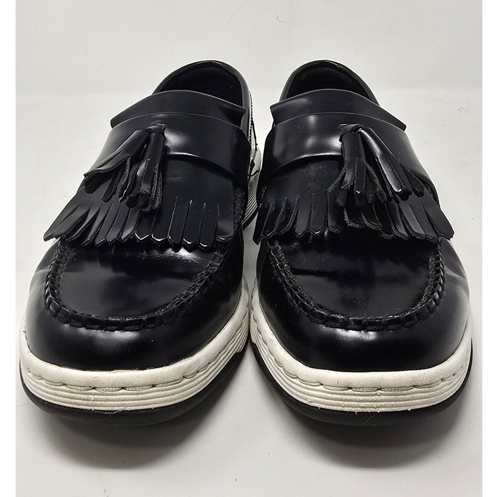 Dr Martens women 8 Edison Kiltie Tassel loafer Temperley leather black - Picture 7 of 14